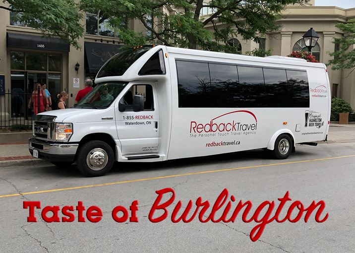 Redback tour bus for Taste of Burlington