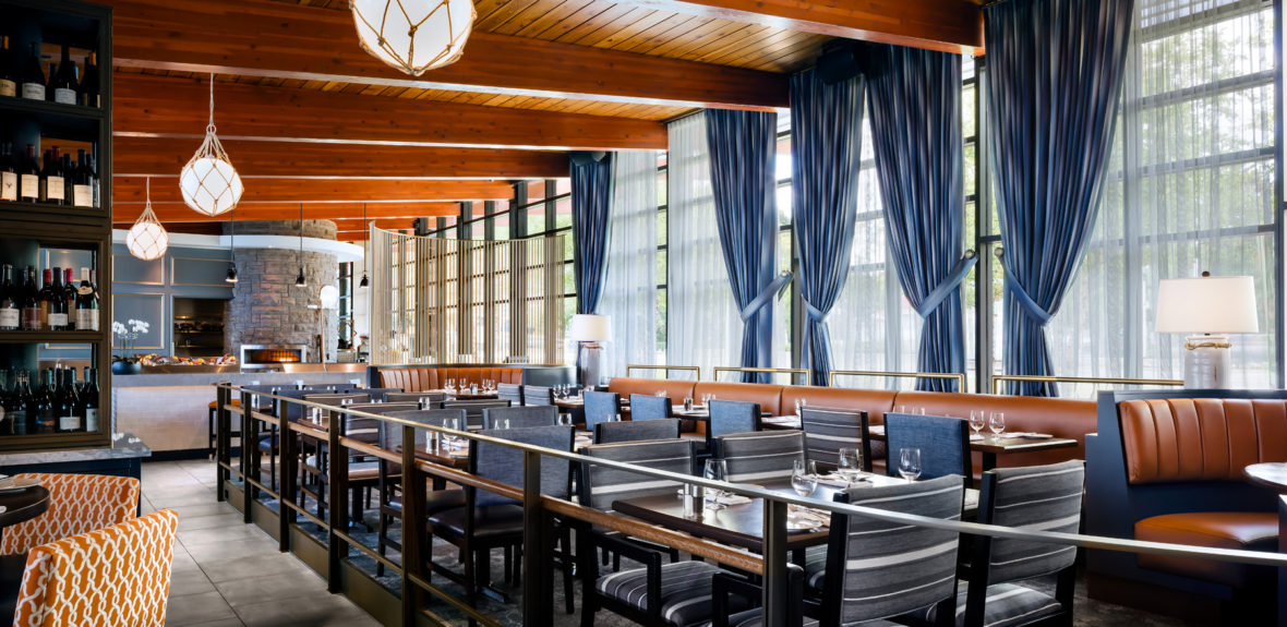 Indoor dining at Spencer's at the Waterfront
