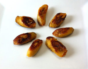 Plantain slices in a circle